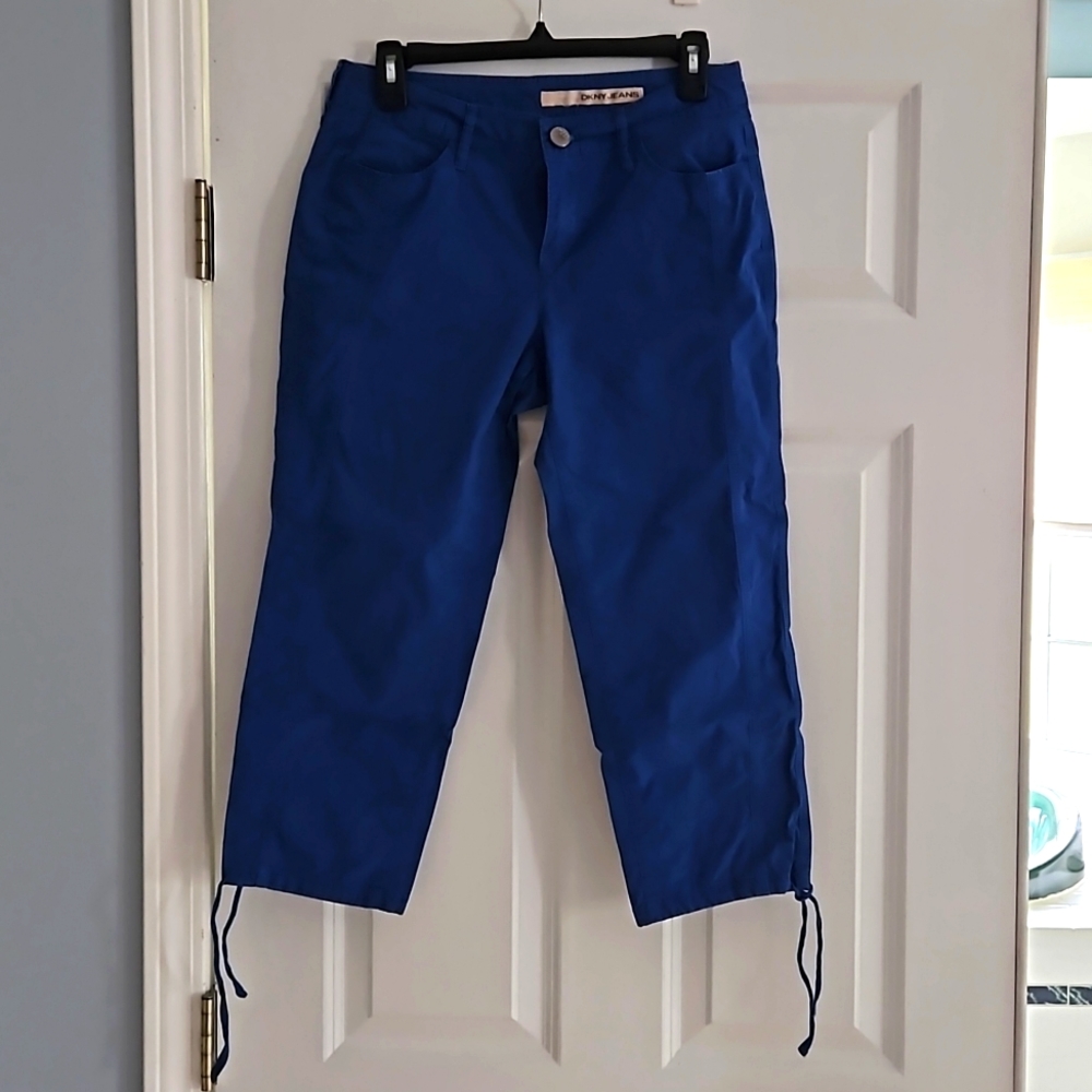 Royal blue, cropped pants